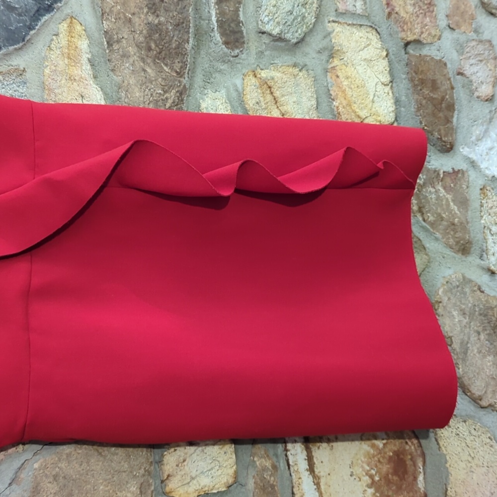 MSGM Red Ruffle Dress - Picture 7 of 13